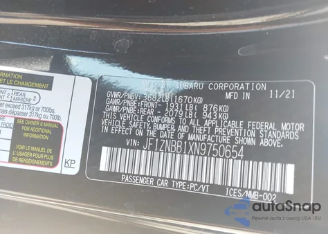 2022 Toyota Gr86 from USA, damaged, VIN JF1ZNBB1XN9750654